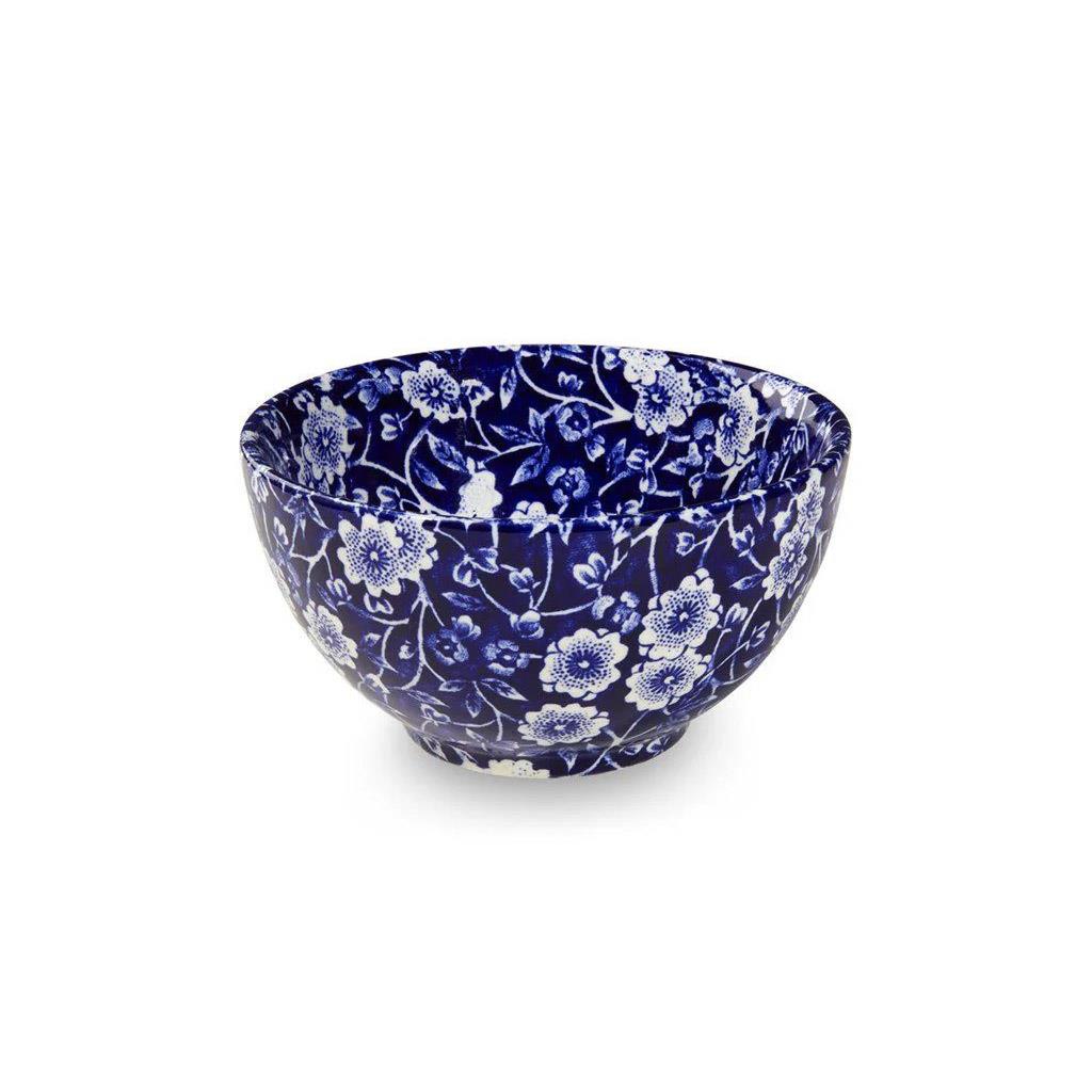 Burleigh Blue Calico Sugar Bowl Small 9.5cm/4''
